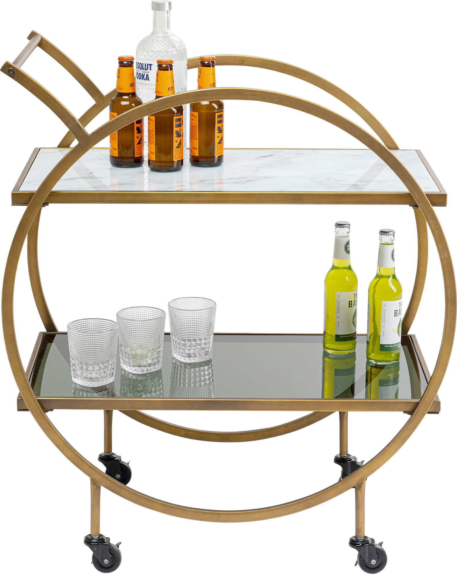 Servierwagen Loft Brass