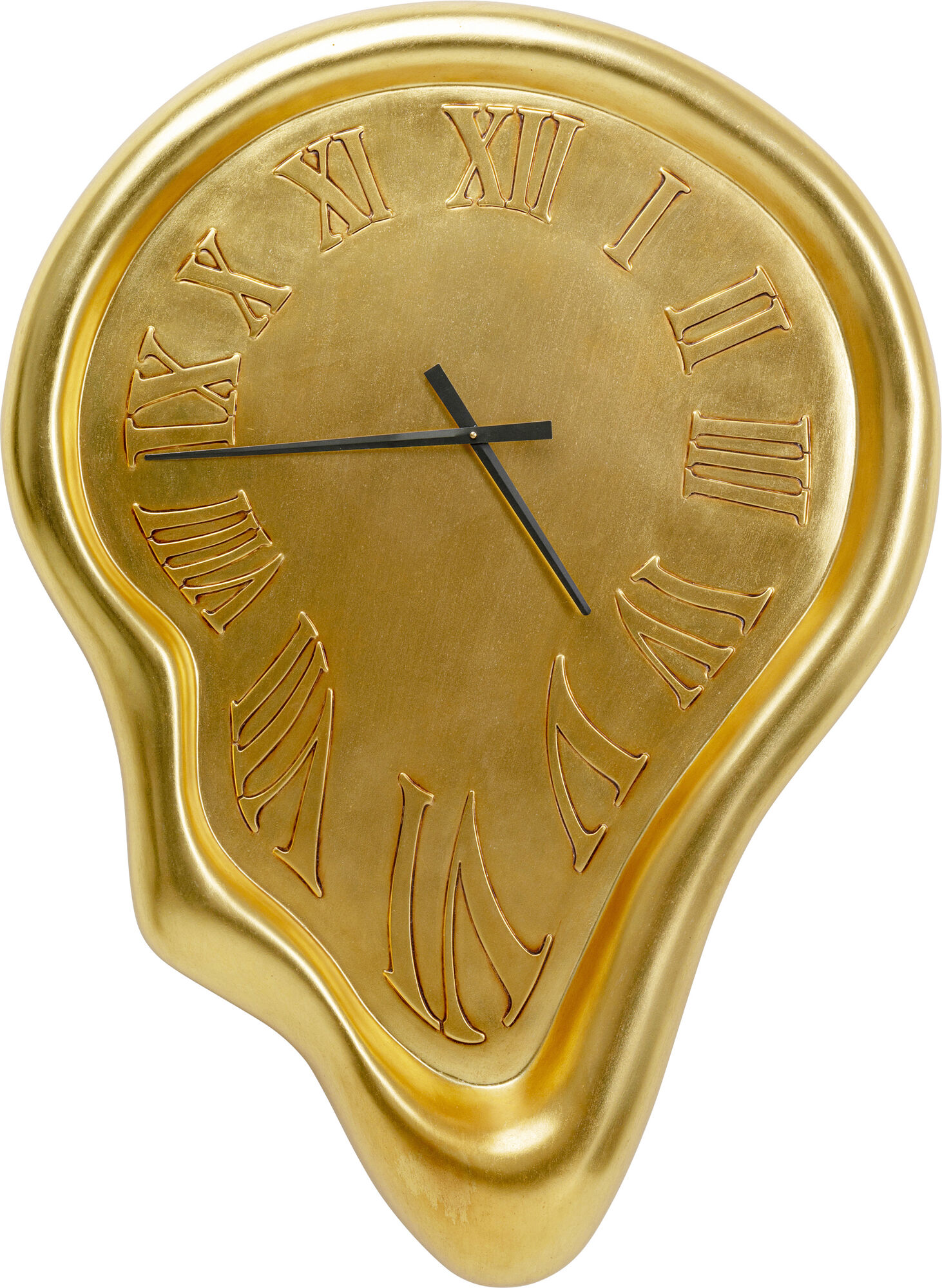 Wanduhr Big Drop Gold 92x127cm