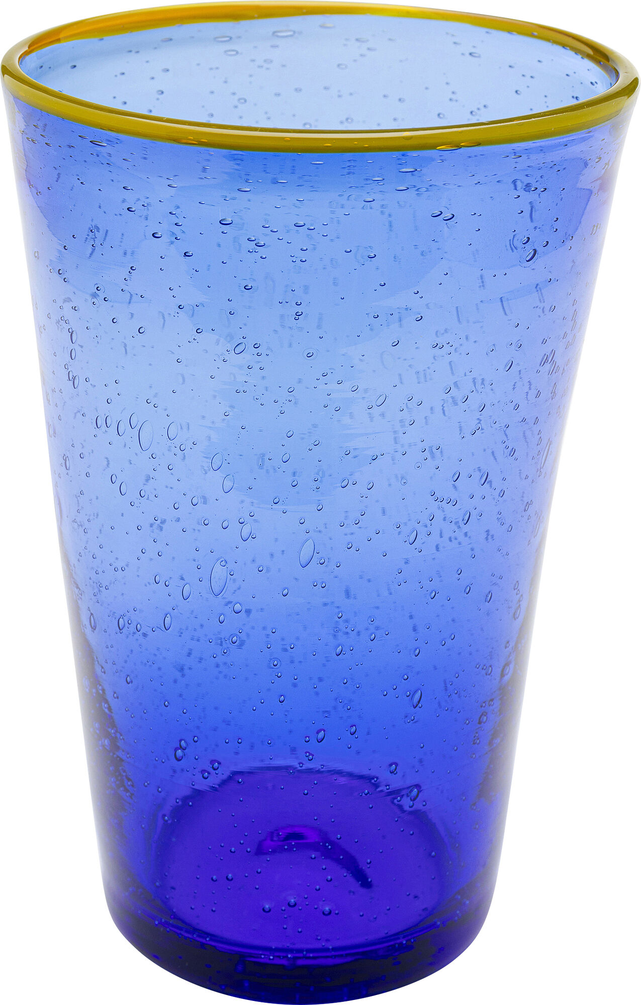 Wasserglas Bubbles Blau 14cm