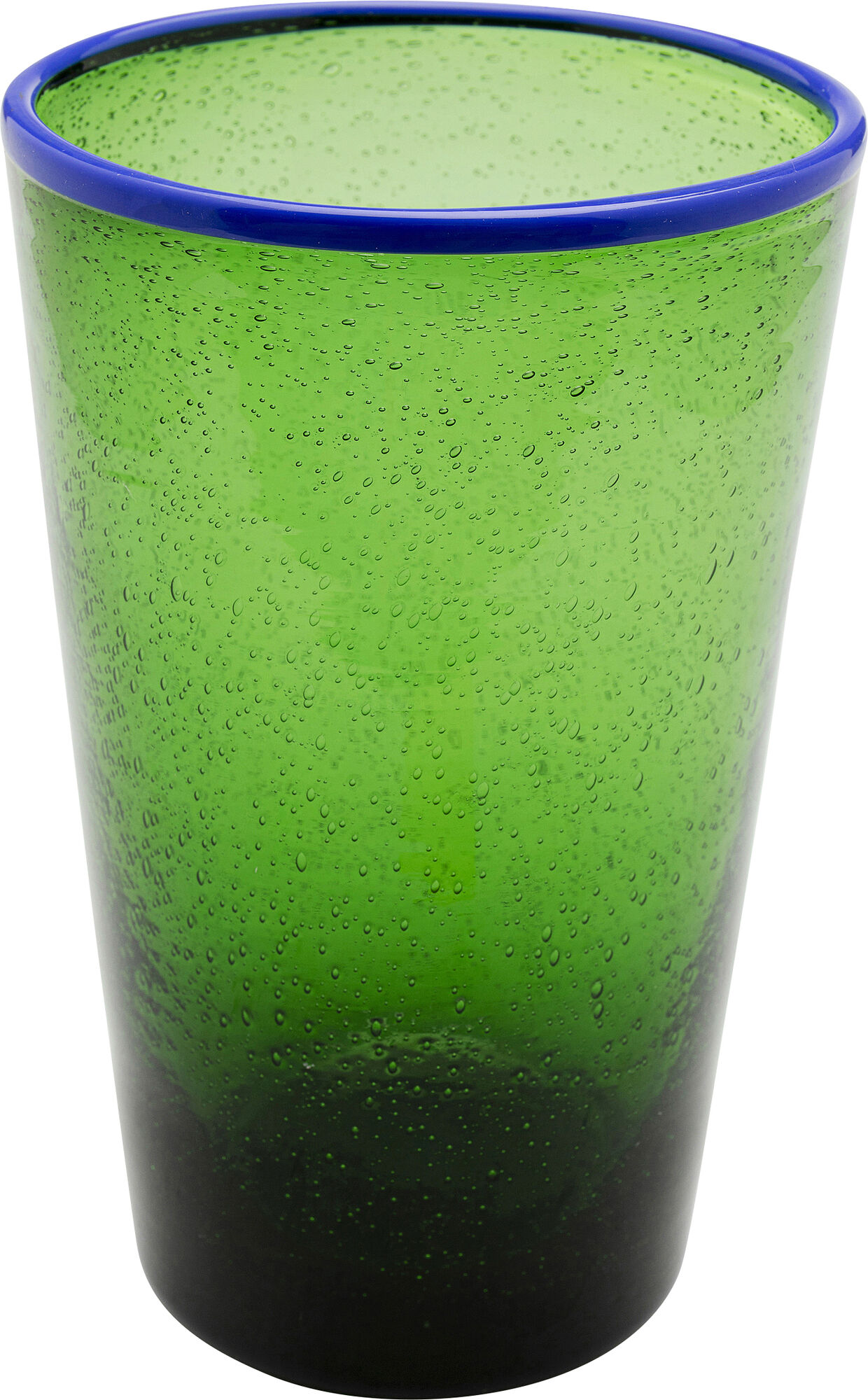 Wasserglas Bubbles Grün 14cm