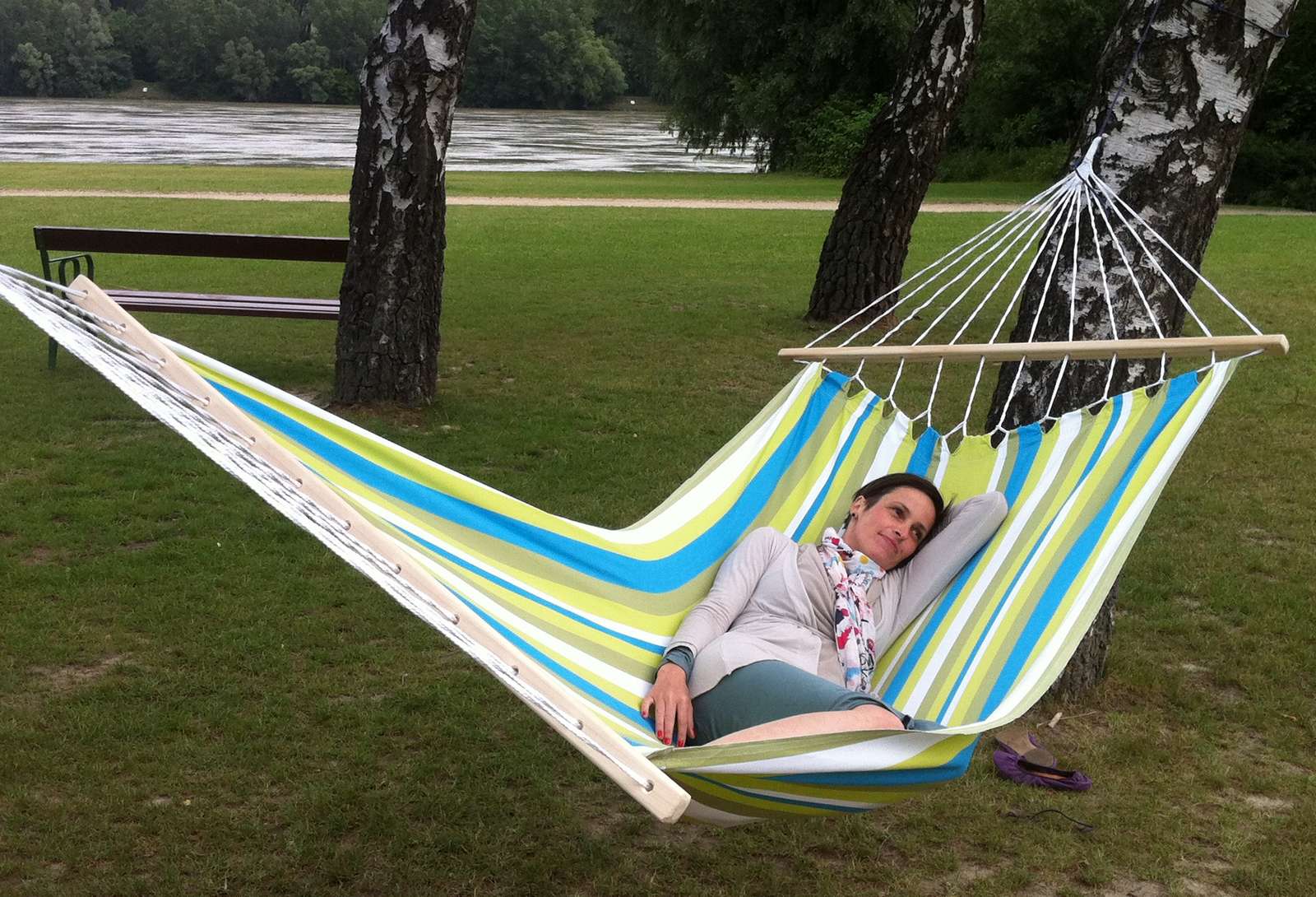 Caribe Grande Beach MacaTex - weatherproof double bar hammock