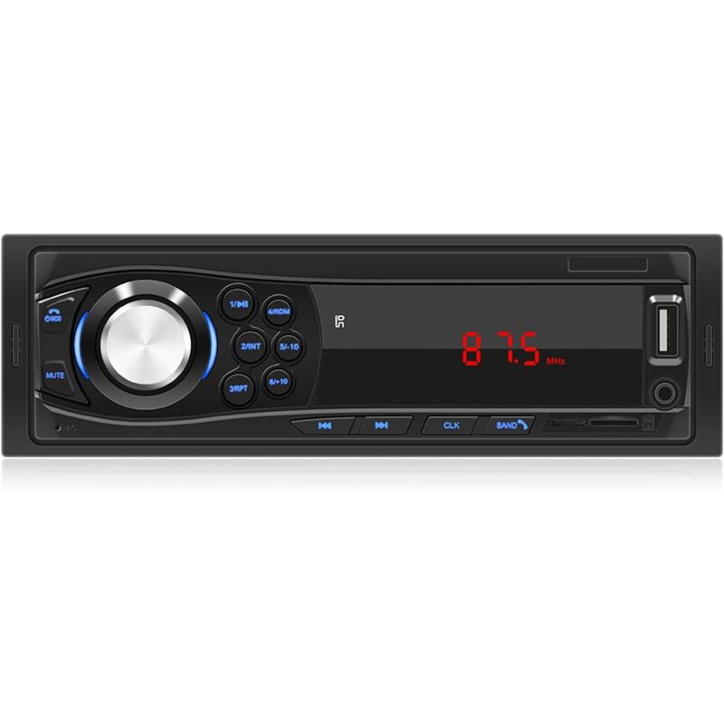1-Din-Bluetooth-Autoradio, Freisprecheinrichtung, Einzel-Din-Autoradio, USB, TF-Karte, AUX-Audio, FM mit Fernbedienung