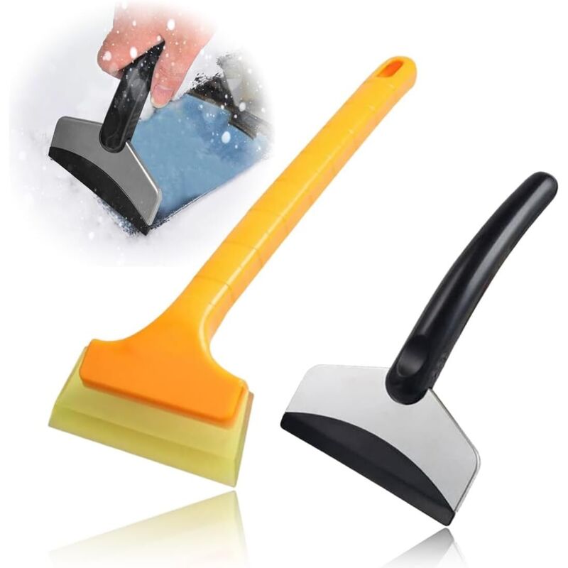 2 Eiskratzer für Autos, Eiskratzer für Autos, Schneeschaufeln, multifunktional