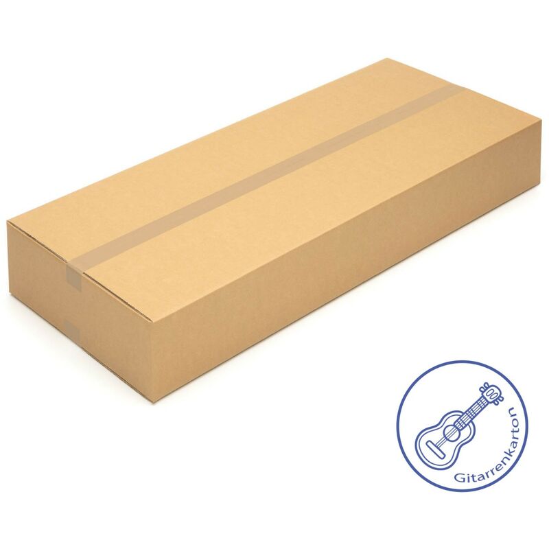 Kk Verpackungen - 1 Gitarrenkarton 1180 x 475 x 165 mm Wellpappe Versandkartons Spezial Kartons - Braun