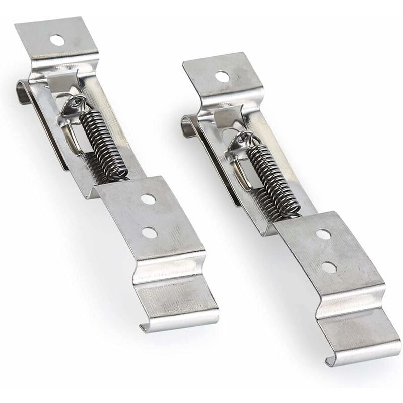 Linghhang - 1 paar Edelstahl Anhänger Kennzeichen Halter Schellen Frühling Silber Langlebig Professionelle