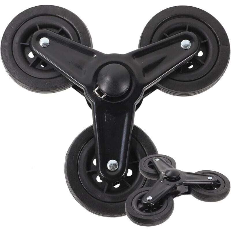 1 Paar Trolley-Räder, Einkaufswagen-Räder, Dreieck-Räder für Einkaufswagen, Trolley-Rad-Ersatzteile, Trolley-Zubehör, Kunststoff