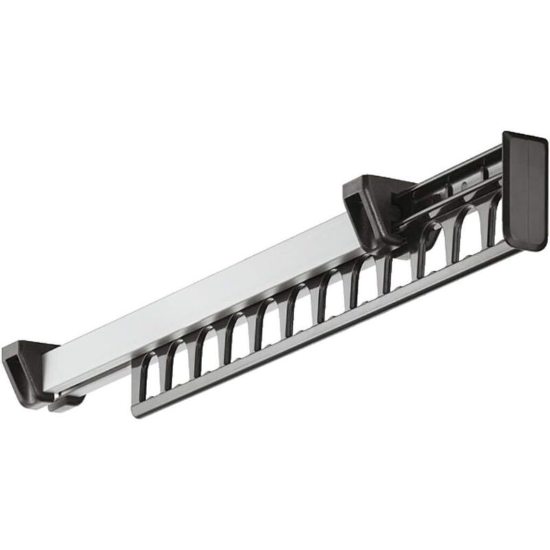 1 Packung Garderobenbügel, verschiebbarer Kleiderbügel, unterstützt 12 Kleiderbügel, Länge 315 mm