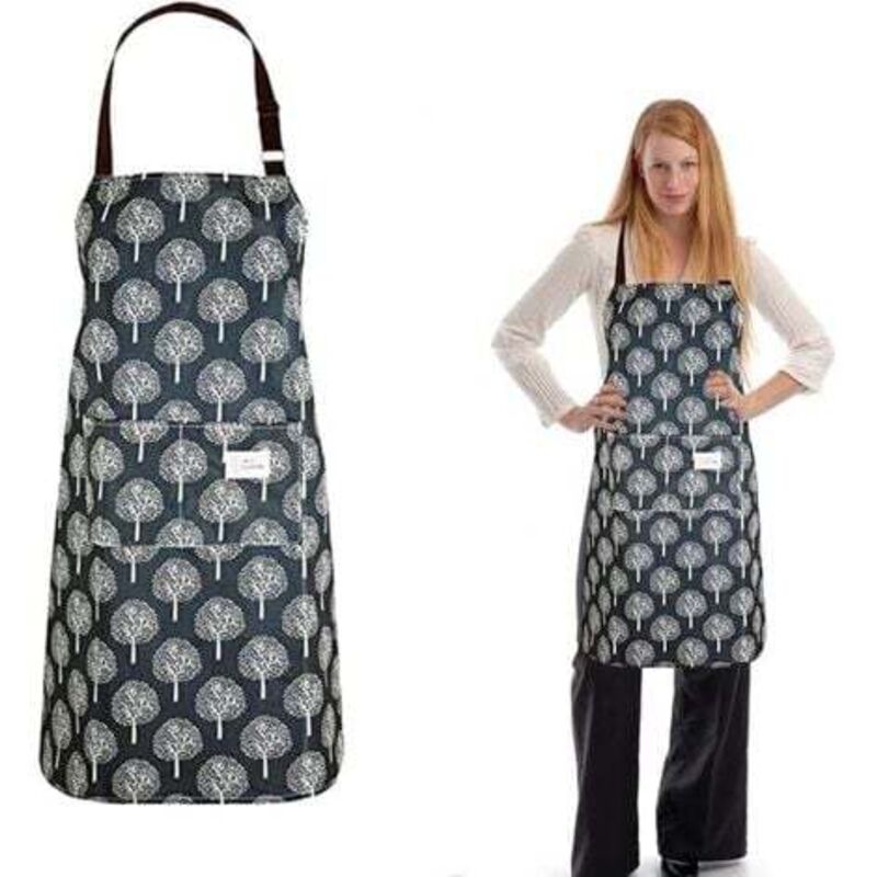 1 PVC-PC-Schürze für Damen mit Taschen, wasserdichte Küchenschürze, Kochschürzen, Lätzchen, Abwischschürze mit Taschen zum Kochen, Grillen, Reinigen
