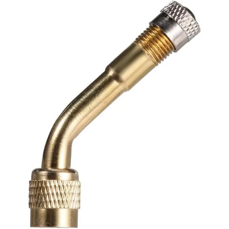 1 Stück 135-Grad-Kupfer-Reifenventilverlängerungen, Fahrrad-Fülldüse mit Rückschlagventil, Roller, Ventiladapter für Auto, Motorrad, Fahrrad, Roller