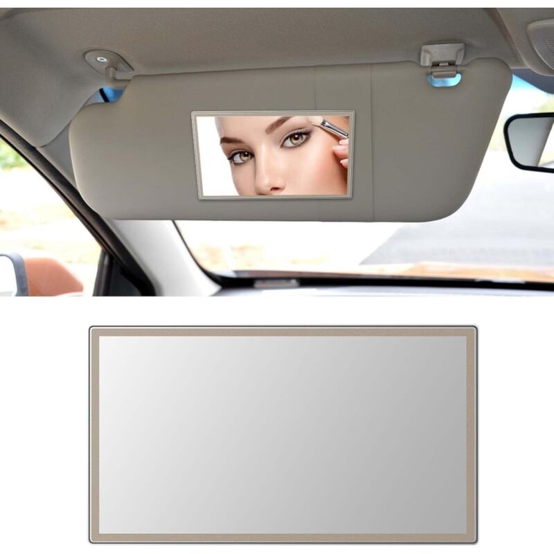 1 Stück Auto-Sonnenblendenspiegel, Auto-Sonnenblendenspiegel, Auto-Kosmetikspiegel, Auto-Kosmetikspiegel, Auto-Make-up-Spiegel, klein, 110 x 65 mm