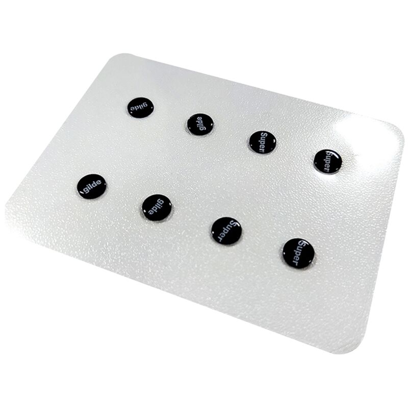 Tlily - 1 Stück Glas-Maus-Skates-Füße-Pads, Universeller Kleiner Runder -Aufkleber, DIY-Mäusepad für Esports-Gaming-Maus, Farbe: a