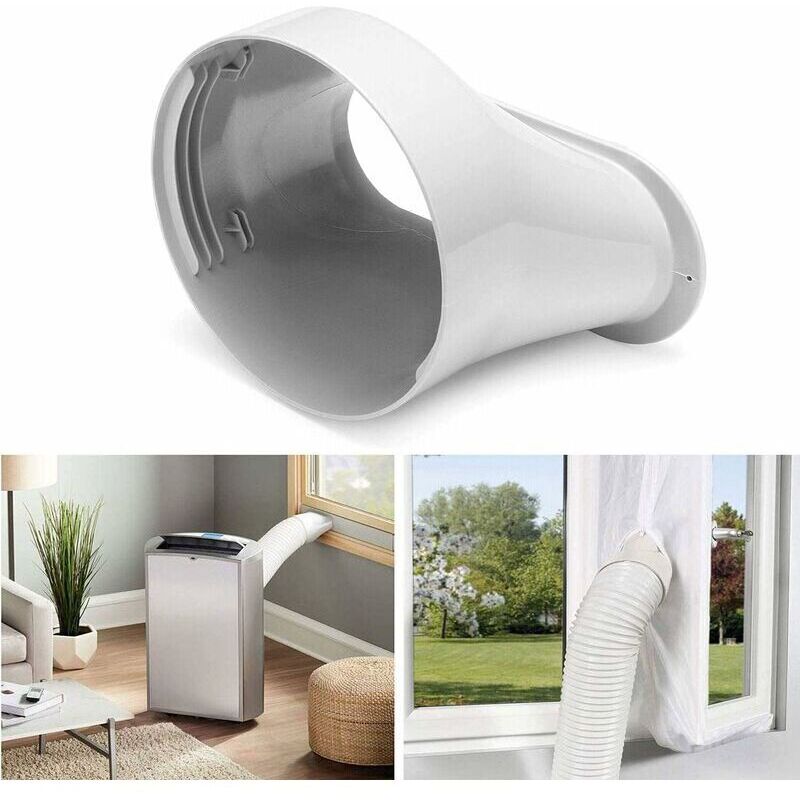 1 Stück Schlauchadapter für tragbare Klimaanlagen, Dichtungsplatte für Schiebefenster, 15 cm Universalanschluss für tragbare Klimaanlagen