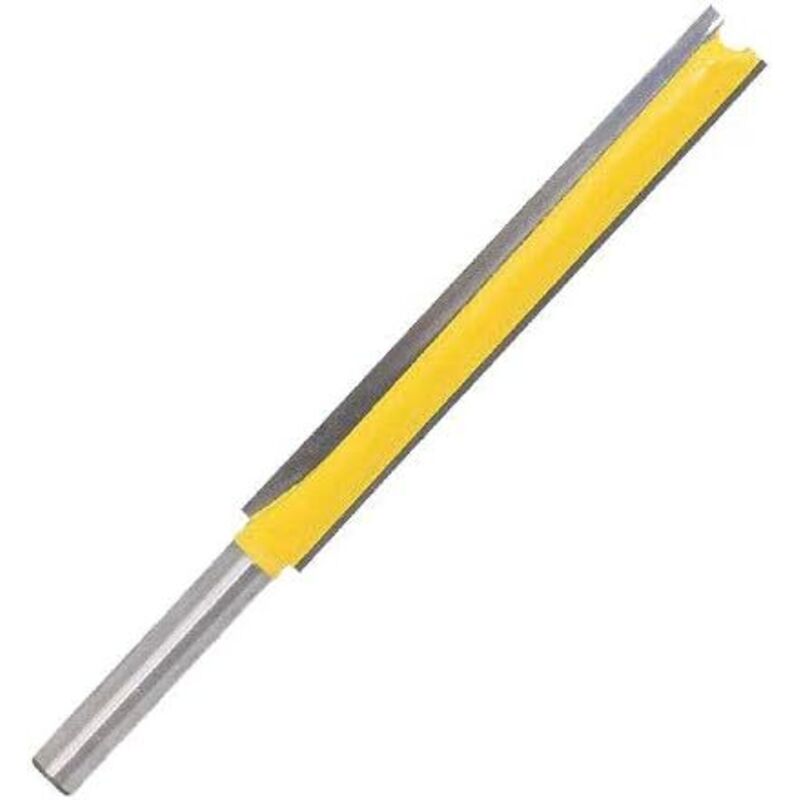 Tigrezy - 1 stücke Router Bit Cutter 1/4 'Schaft 3/8' Breite Gerade 3 Zoll Klingenlänge Flush Trim Router Cutter Bit Werkzeug