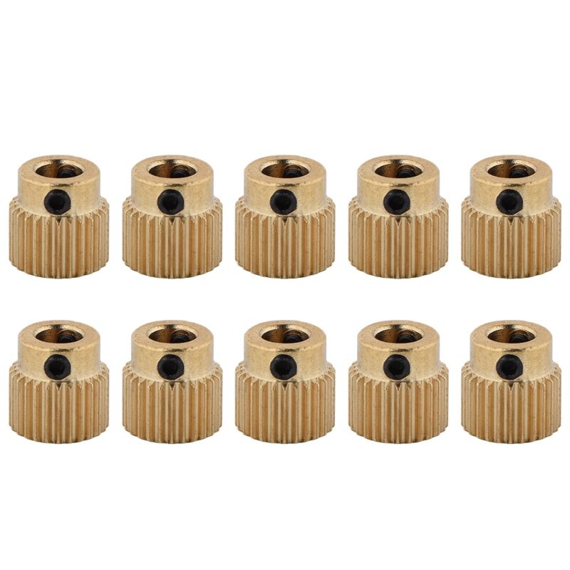10 hochwertige Messing-Ritzel für MK7- und MK8-Extruder, 26 Zähne – 3D-Druckerzubehör