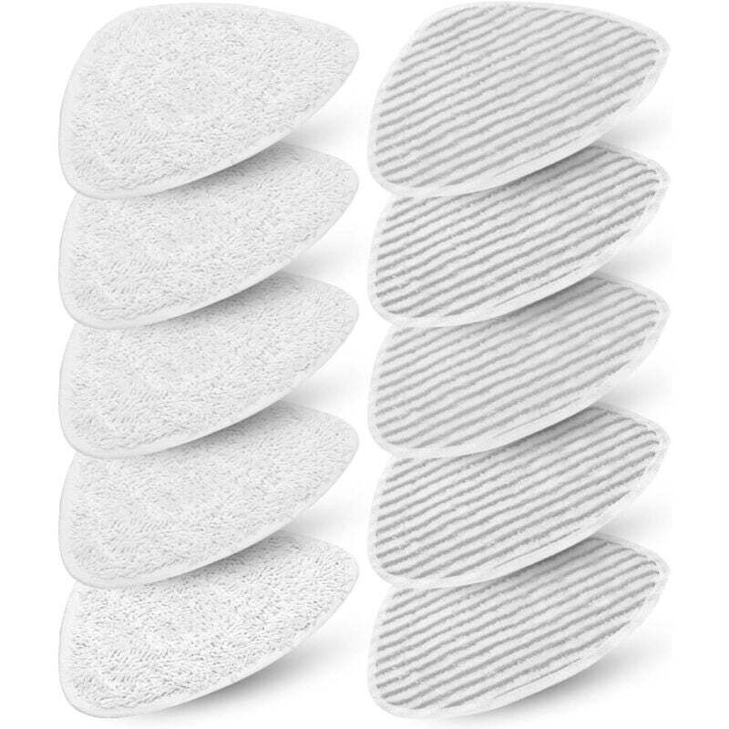 10 housses pour balai vapeur Vileda Steam et Vileda Steam Plus, lingettes de rechange pour nettoyeur vapeur Vileda, accessoires en microfibre pour