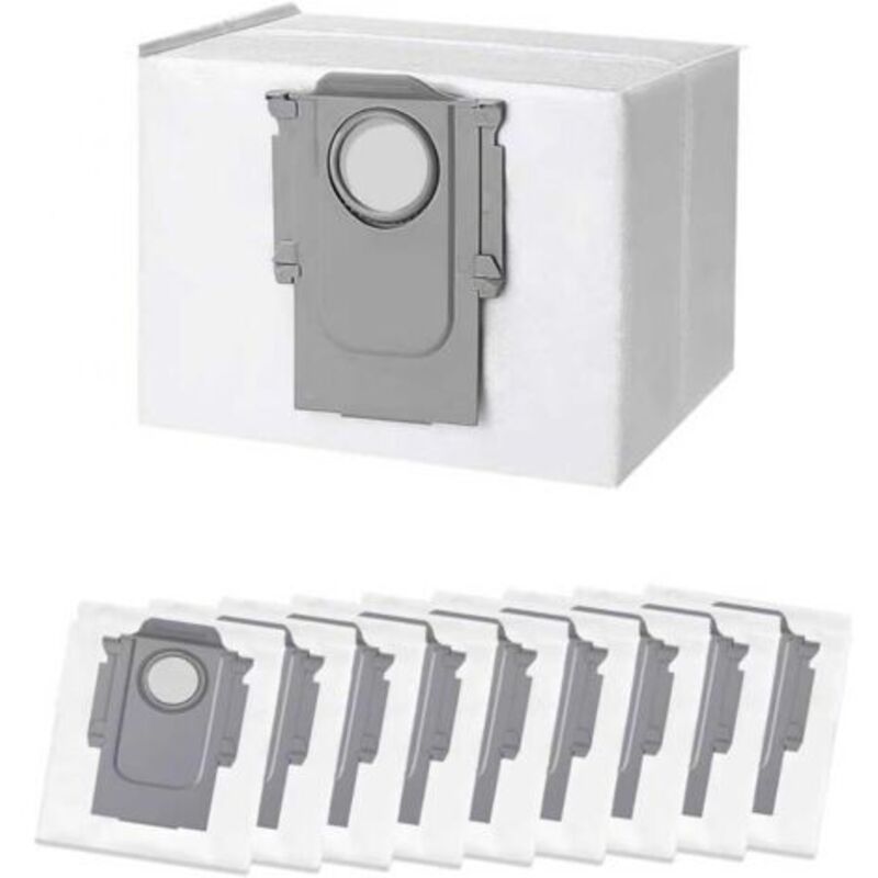 10 Staubbeutel Zubehör für Roborock S8+/ S8 Pro Ultra/ S7 MaxV Ultra/ S7 Pro Ultra/ Q7+/ Q7 Max+/ Q5 +, Ersatz-Staubsaugerbeutel für Roborock s7