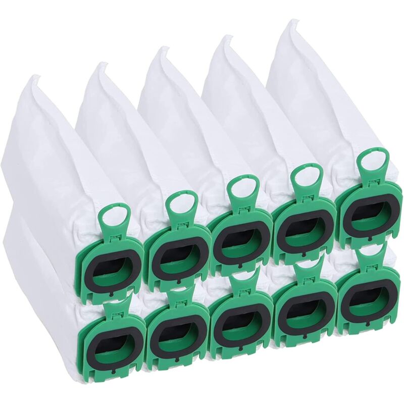 10 Stück Beutel für Vorwerk Kobold VB100 VB 100 FP100 FP 100 Staubsauger, Ersatz-Staubbeutel-Set, Vorwerk Staubsaugerbeutel