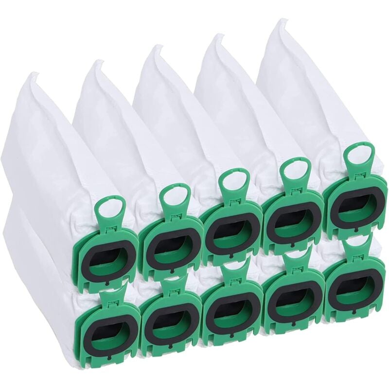 10 Stück Beutel für Vorwerk Kobold VB100 VB 100 FP100 FP 100 Staubsauger, Ersatz-Staubbeutel-Set, Vorwerk Staubsaugerbeutel
