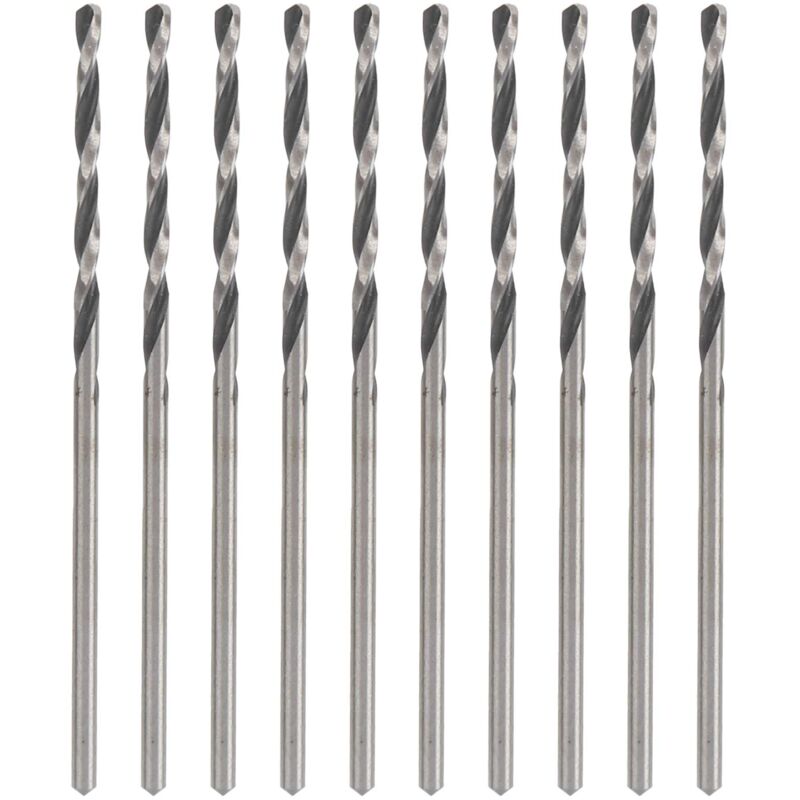 Ej.life - 10 Stück 1,6 Mm hss Bohrer, Zylinderschaft Spiralbohrer Schmuck Bohrer, Handbohrer für Schmuck Perlen Perlen Stanzbohrwerkzeuge
