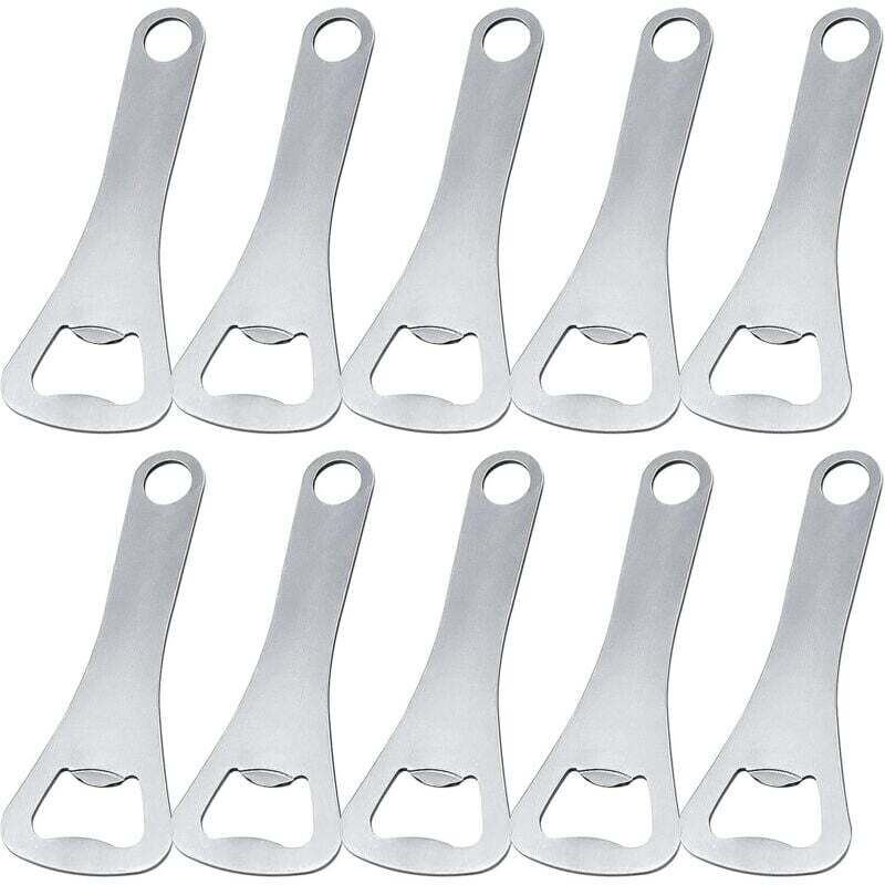10 Stück Flaschenöffner,Edelstahl Barkeeper Bierflaschenöffner Bierkorkenzieher aus Edelstahl Beer Flaschenöffner für Home Pub Outdoor Männer
