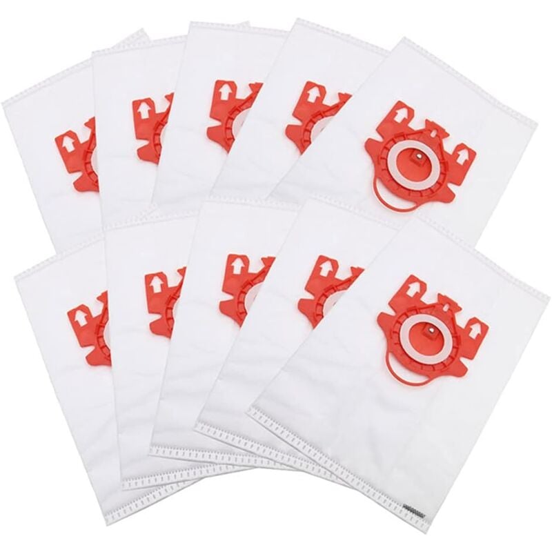 10 Stück für Miele fjm Staubsaugerzubehör 3D-Serie Vlies-Staubbeutel Staubsaugbeutel für miele fjm C1 und C2 Synthetisch