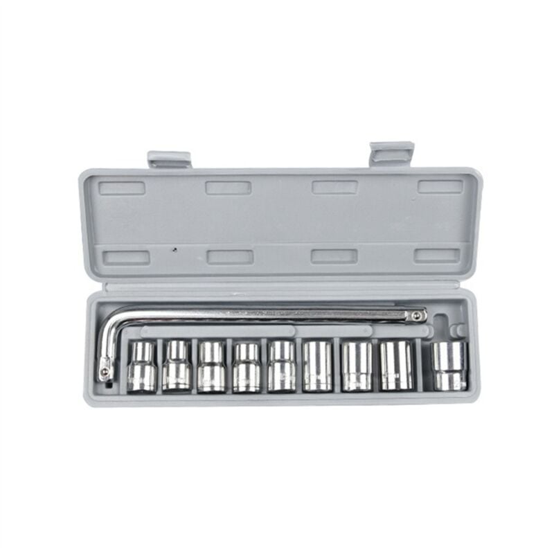 Tlily - 10-stück Hülse Kombination Werkzeug Set Ratsche Rad Reparatur Notfall Dreirad Auto Multifunktionale
