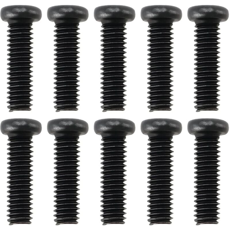 10 Stück M4 x 14 mm Ersatzschrauben aus Karbonstahl, kompatibel mit Samsung BN96-38693A, zur Befestigung der Basis am Fernseher