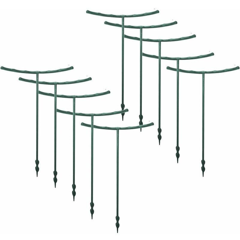 Ayyqh - Ahlsen 10 Stück Pflanzenstecker, Stützstäbe für Gartenpflanzen, Stützstäbe für Gartenblumen, Stützstäbe für Orchideen, Tomaten, Pfingstrosen,