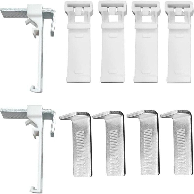 10 Stück Plissee-Metallvorhang-Montagecode-Zubehör, Rollo-Jalousie-Festhalterung, Hängecode-Zubehör