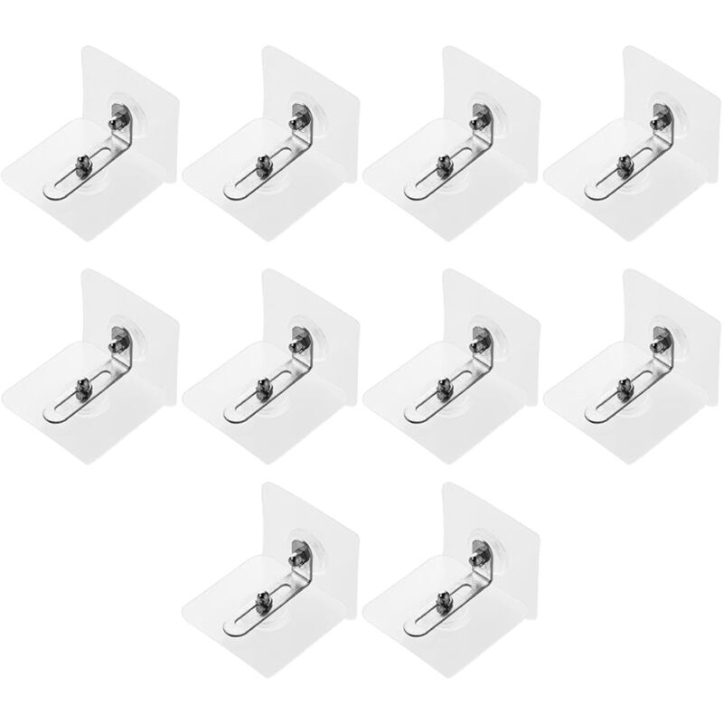 10 Stück selbstklebende Möbel-Wandanker, Möbelgurte, Anti-Erdbeben-Präventionsvorrichtung zum Schutz von Baby-Haustier-Möbel-Wandankern für Babys
