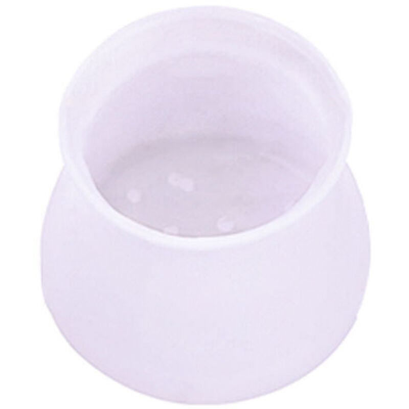 10 Stück Silikon-Schutzhüllen für Möbel, Stuhlbeinkappen, Silikon-Bodenschoner, runde Möbel- und Tischfüße, rutschfeste Stuhlpolster (weiß)