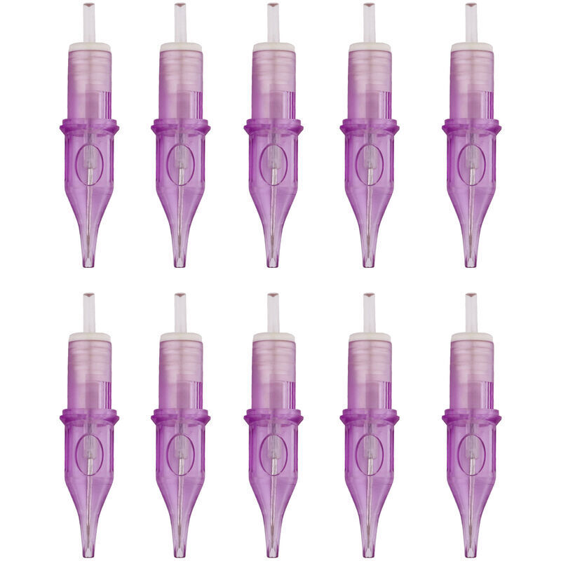 10 Stück Tattoonadeln, Zubehör für Tattoomaschinen, rund, 9RL