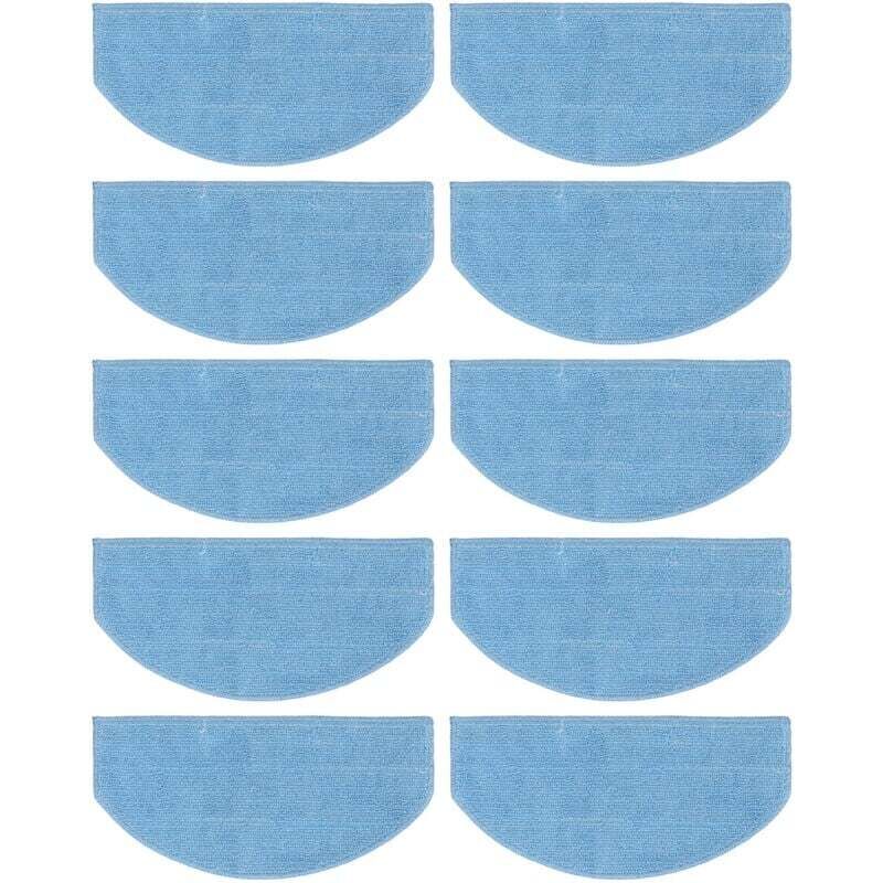 10 Stück ultradünne Faserreinigungstücher für Saugroboter, Ersatz-Kehrpads, Ersatzzubehör für Saugroboter