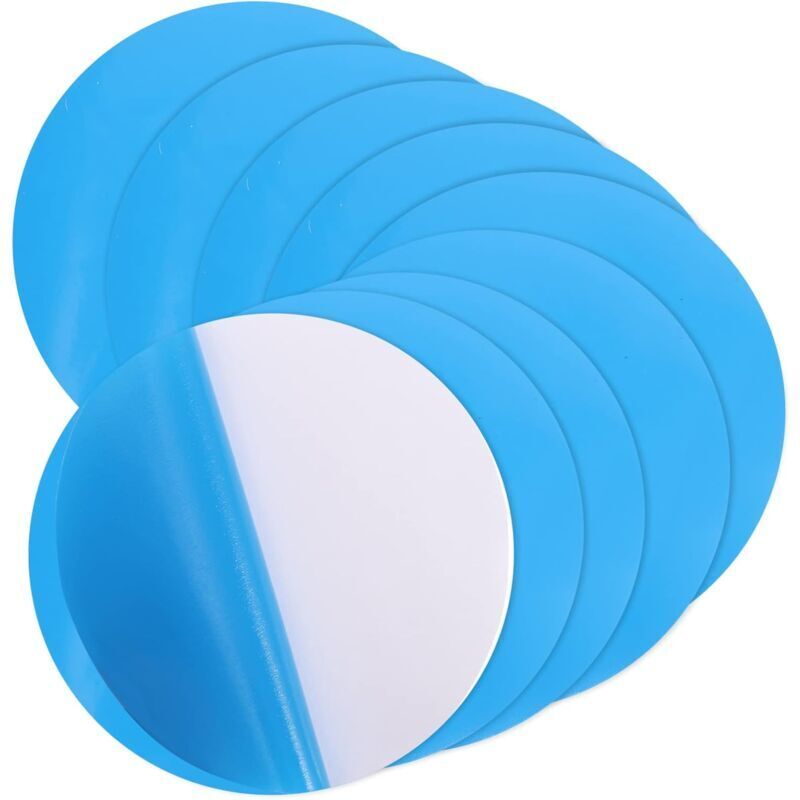 10 Stück Vinyl-Poolfolien-Reparaturflicken, selbstklebend, PVC-Vinyl-Kunststoff, Reparaturset für aufblasbare Pools, Boote, Baderinge (7,5 cm)