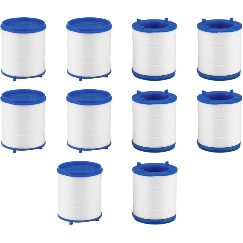 10 Stück Wasserhahn-Wasserfilterelement, Anti-Kalk-Wasserhahn-Filterelement, Wasserhahn-Wasserreiniger, PP-Baumwoll-Filterelement, für Küche,