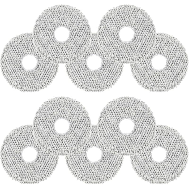 10 Stück Wischmopp für Dreame L10s Pro Ultra Heat/L10s Ultra/L10s Pro Ultra/ L20 Ultra/für ecovacs deebot T30 Saugroboter,Mikrofaser Weich Waschbar