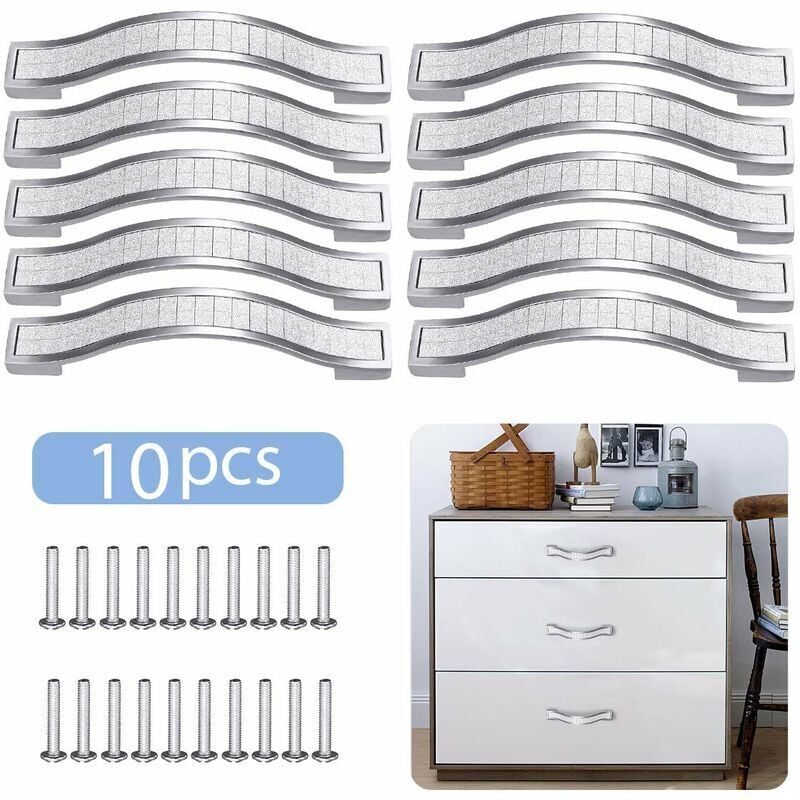10 stücke 96mm Kristall Schublade Griff Küche Schrank Tür Griffe Moderne Schrank Hardware Möbel Griffe