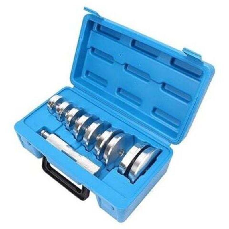 10-teiliges hydraulisches Abzieher-Set für Kfz-Lager zum Einpressen und Entfernen von Lagern (39,5–81 mm) – Kfz-Mechanikerwerkzeug