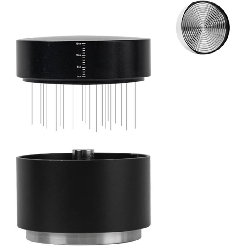 3-in-1 Kaffeebereiter mit Tamper und Werkzeug – Verstellbares Espresso-Werkzeugset – Professionelles Espresso-Zubehör für 58-mm-Siebträger