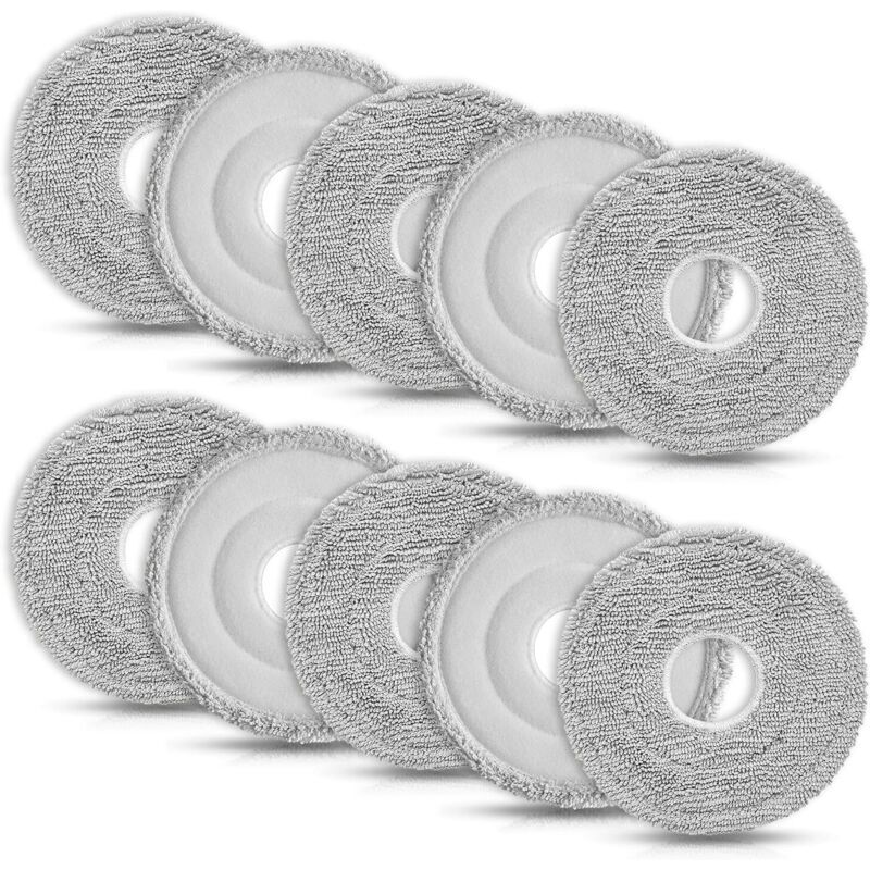 10 Wischmopp-Aufsätze für Dream X40 Ultra/X50 Ultra/X40 Master/L10s Ultra/L10s Pro Ultra/L10s Pro Gen 2/L20 Ultra/L40 Ultra/D10 Plus, Mova E30