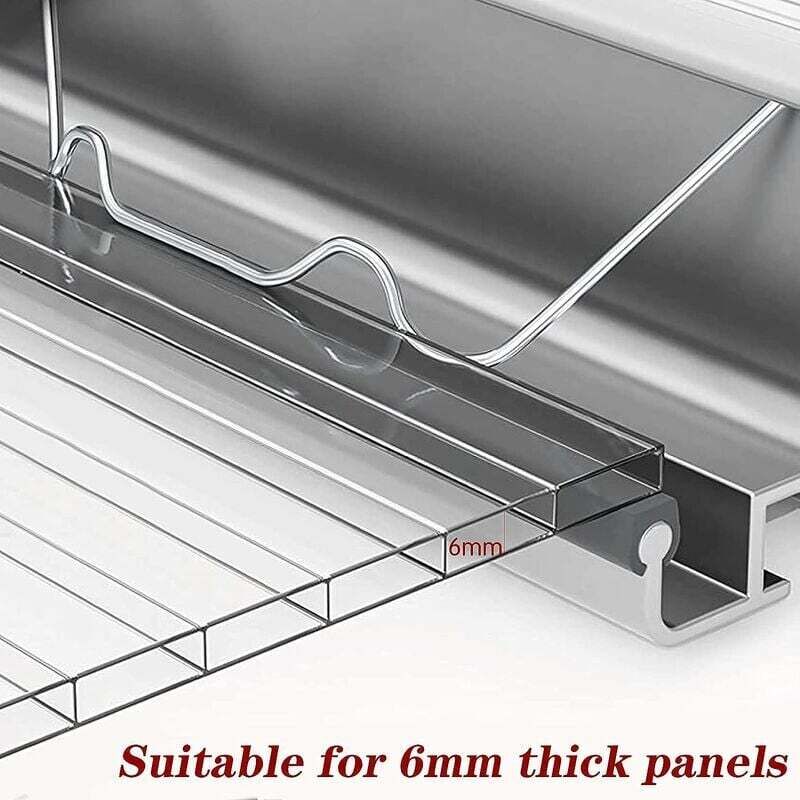 100 Gewächshaus-Verglasungsclips, darunter 50 Edelstahlklemmen Typ W und 50 Gewächshaus-Glasclips Typ Z
