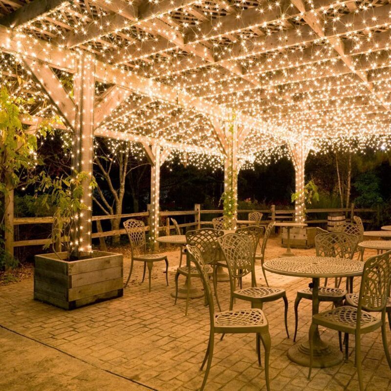 100 m 600 LED-Lichterkette, Karneval, Hochzeit, Außen- und Innengartenbeleuchtung – rw, Innenmöbel-Dekoration, Weihnachtsdekoration, Lichterketten