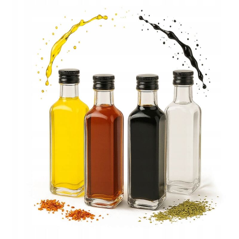 100 Marasca-Glasflaschen 60 ml für Olivenöl, Likör, Wein, Alkohol – Geschenkidee