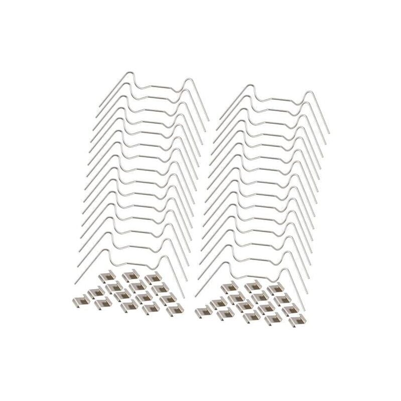 100 Stück Garten-Gewächshaus-Glas-Clip-Verschluss, Schnalle, Gewächshaus-Panel-Befestigungszubehör, Doppelloch-Netz, für den Außenbereich