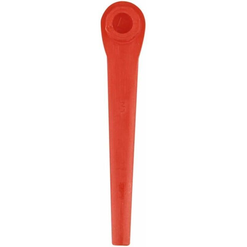 Ahlsen 100 Stück Kunststoffklingen kompatibel mit Gardena Rasentrimmer, Ersatzklingen für Gardena Rasentrimmer und kabellose Rasentrimmer.