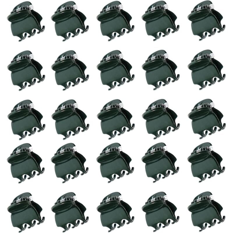 Bluedeer - 100 Stück Orchideen Stäbe Klammern für Pflanzen, Pflanzenklammern Klein, Kunststoff Pflanze Clips für Den Orchideen Unterstützung