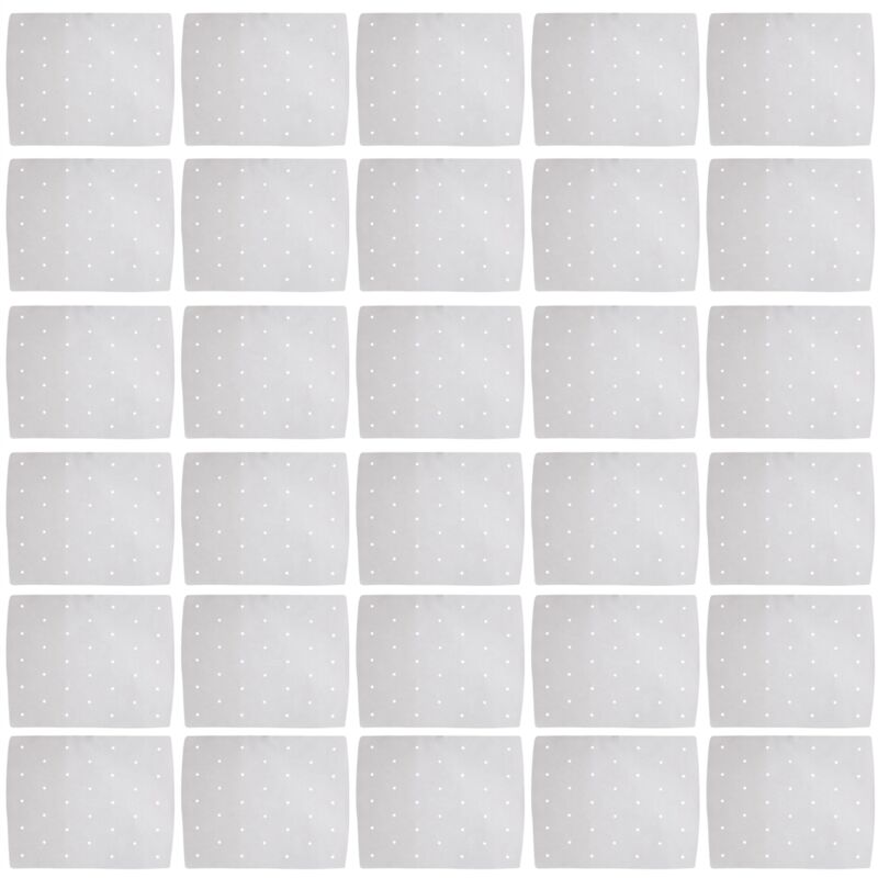 Tlily - 100 Stück Pergament-Einlagen für die Luftfritteuse, perforierte quadratische Einlagen