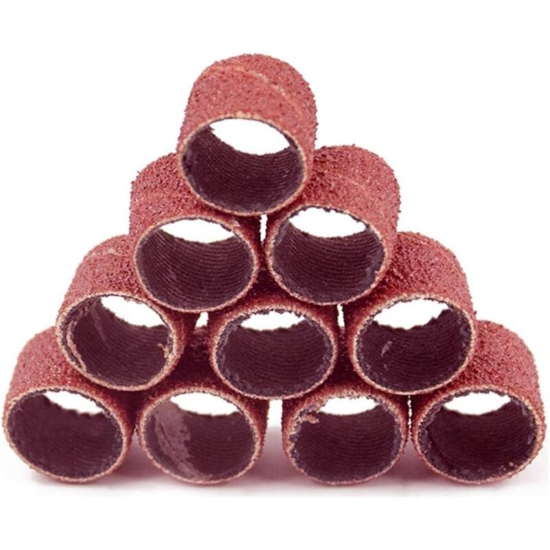 100 Stück Schleifwerkzeuge, Mini-Winkelschleifer, Schleiftrommel-Set, 12,7 mm Trommel-Schleifset, 2 Stück Schleifdorn für Zubehör, Körnung 240