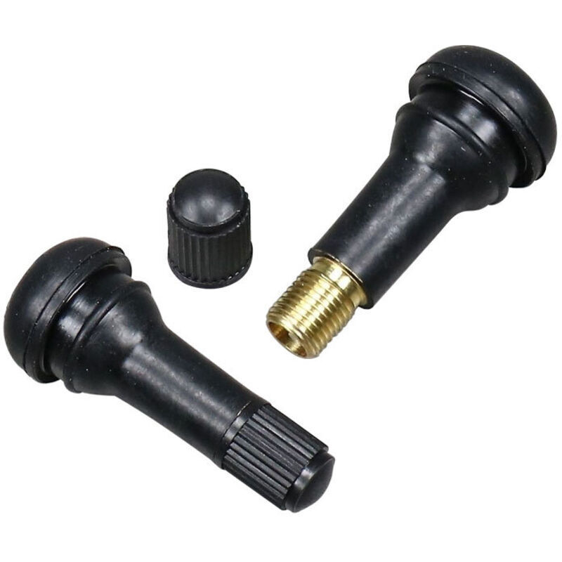 100 Stück TR413 Ventile für Autoreifen – Universal Tubeless Ventile aus Gummi, Snap-in Ventile für Felgen, passend für die meisten Autos und