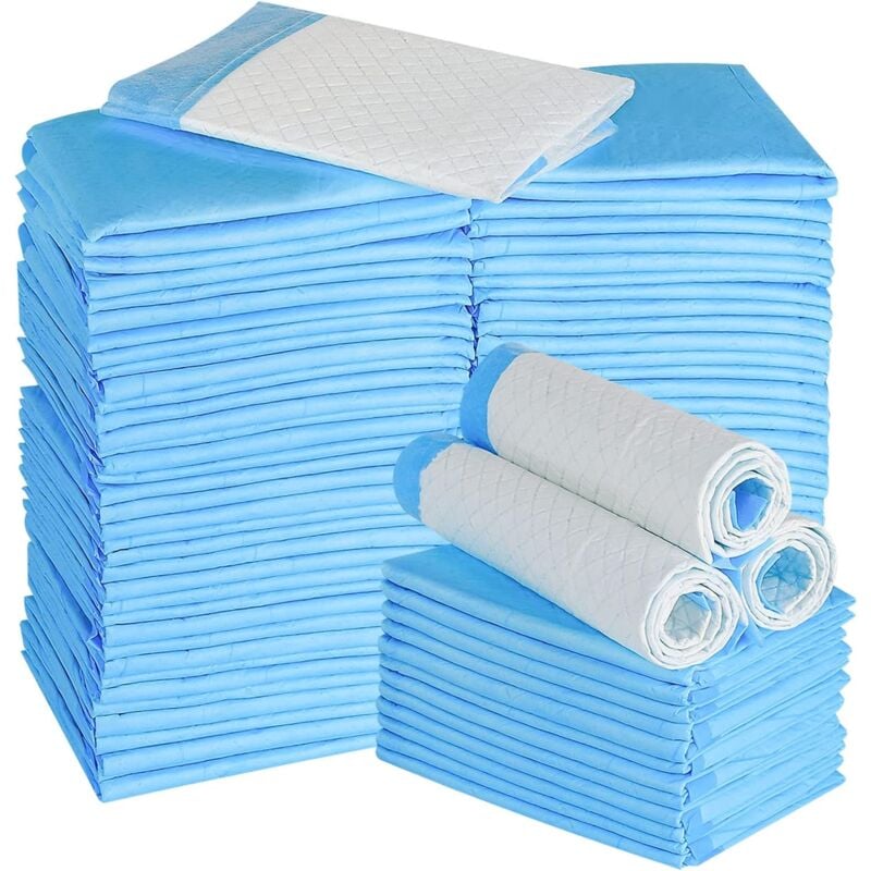 100 Stück Trainingsmatten für Hunde, 33 x 45 cm, Windel-Einweg-Trainingsmatten für Welpen, super saugfähig, geruchshemmend Dolaso